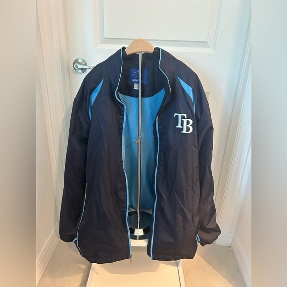 Reebok MLB Genuine Merchandise TB Tampa Bay Rays Full Zip Jacket Size XL Mens - Picture 8 of 12